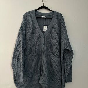 Smash + Tess Charcoal Oversized Cardigan Sweater